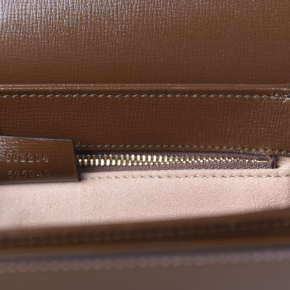 Gucci Azalea Calfskin Horsebit 1955 Shoulder Bag Brown Sugar 9 of 10