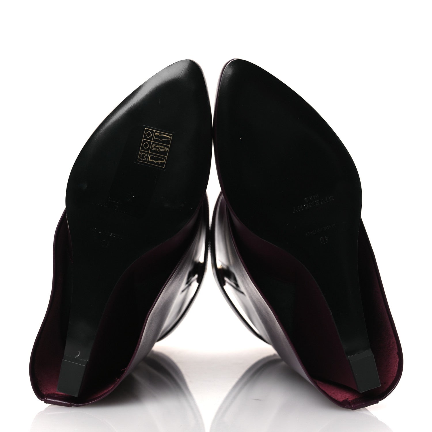 Givenchy Calfskin Shark Lock Ankle Boots 40 Oxblood Red 7 of 12
