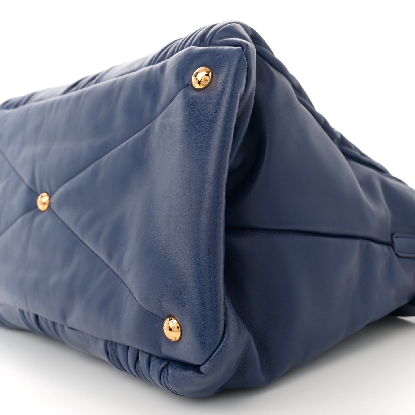 Nappa Matelasse Top Handle Bauletto Inchiostro