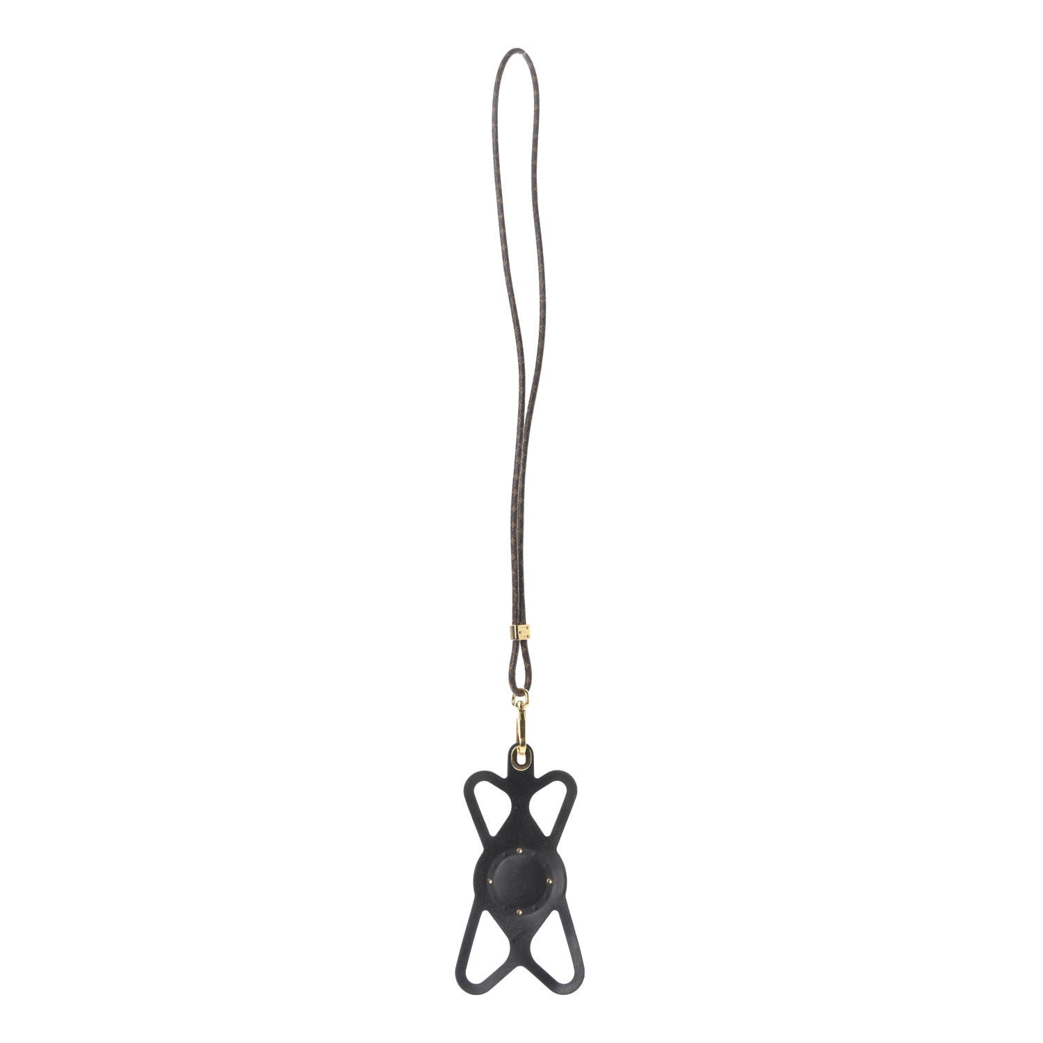 Louis Vuitton Monogram Silicone Louise Phone Holder Black 2 of 5