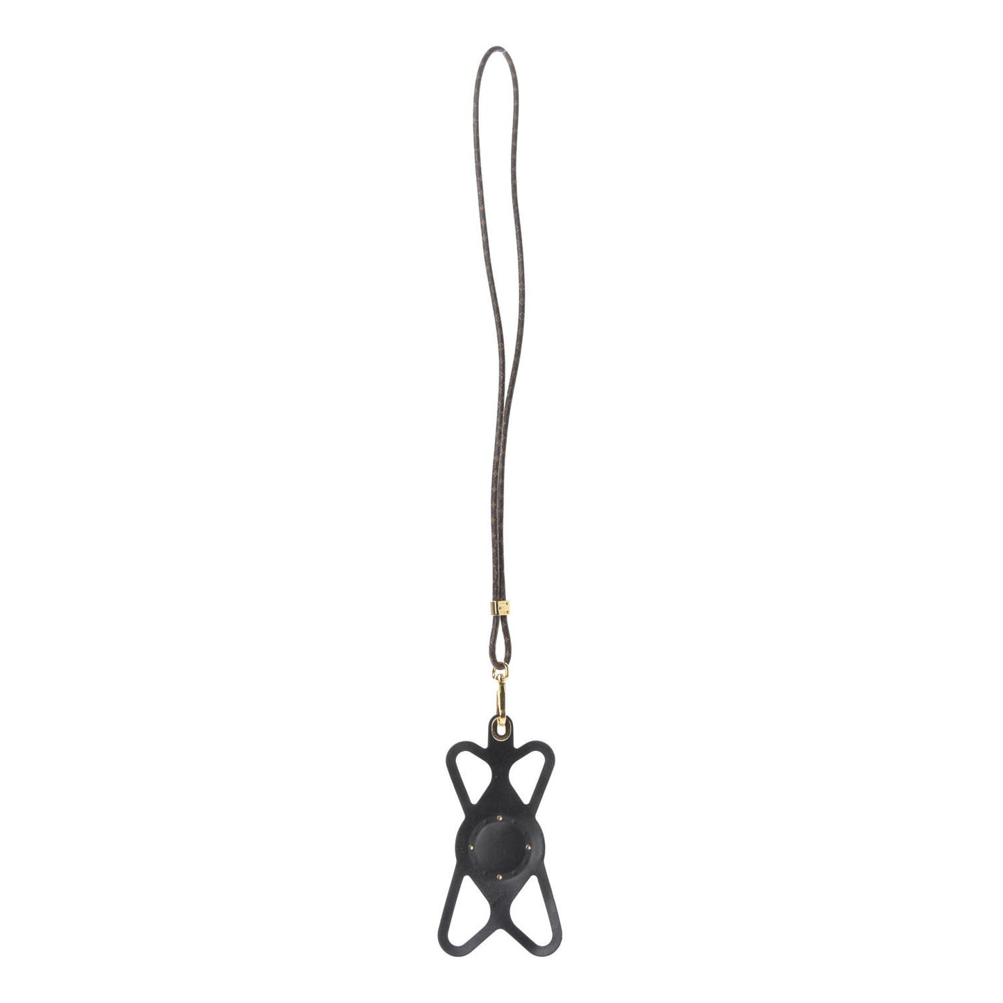 Monogram Silicone Louise Phone Holder Black