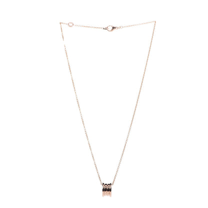 Bulgari 18K Rose Gold B.Zero1 Pendant Necklace 3 of 8