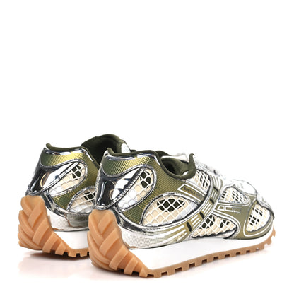Bottega Veneta Fishnet Fabric Orbit Sneakers  40 Mud white 5 of 9
