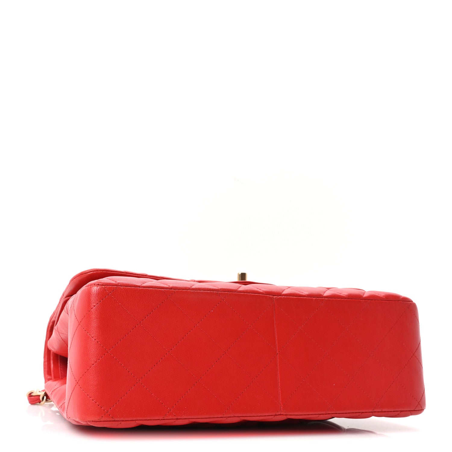Chanel Lambskin Quilted Jumbo Double Flap Red 4 of 10