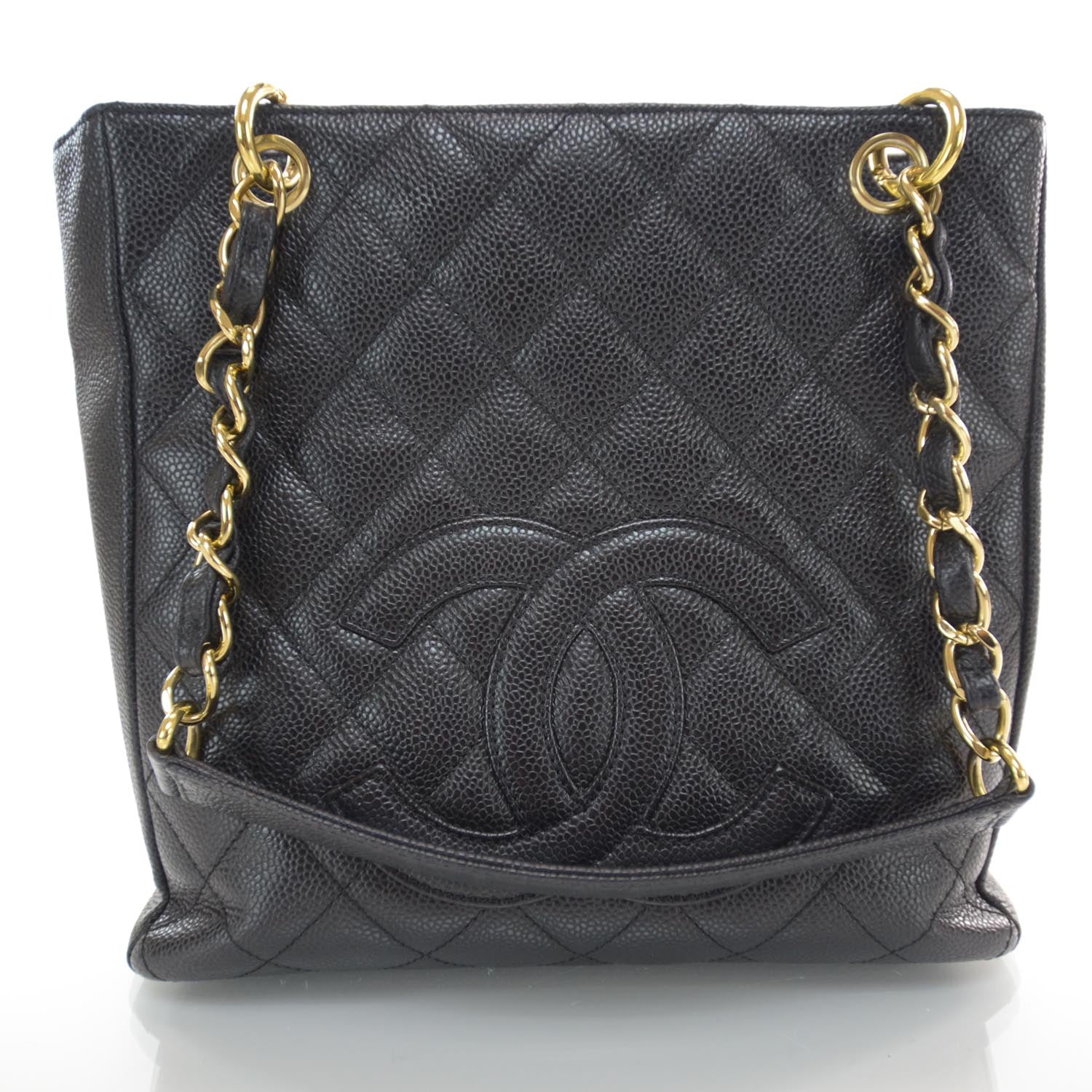 Chanel Caviar Petit Shopping Tote PST Black 1 of 9