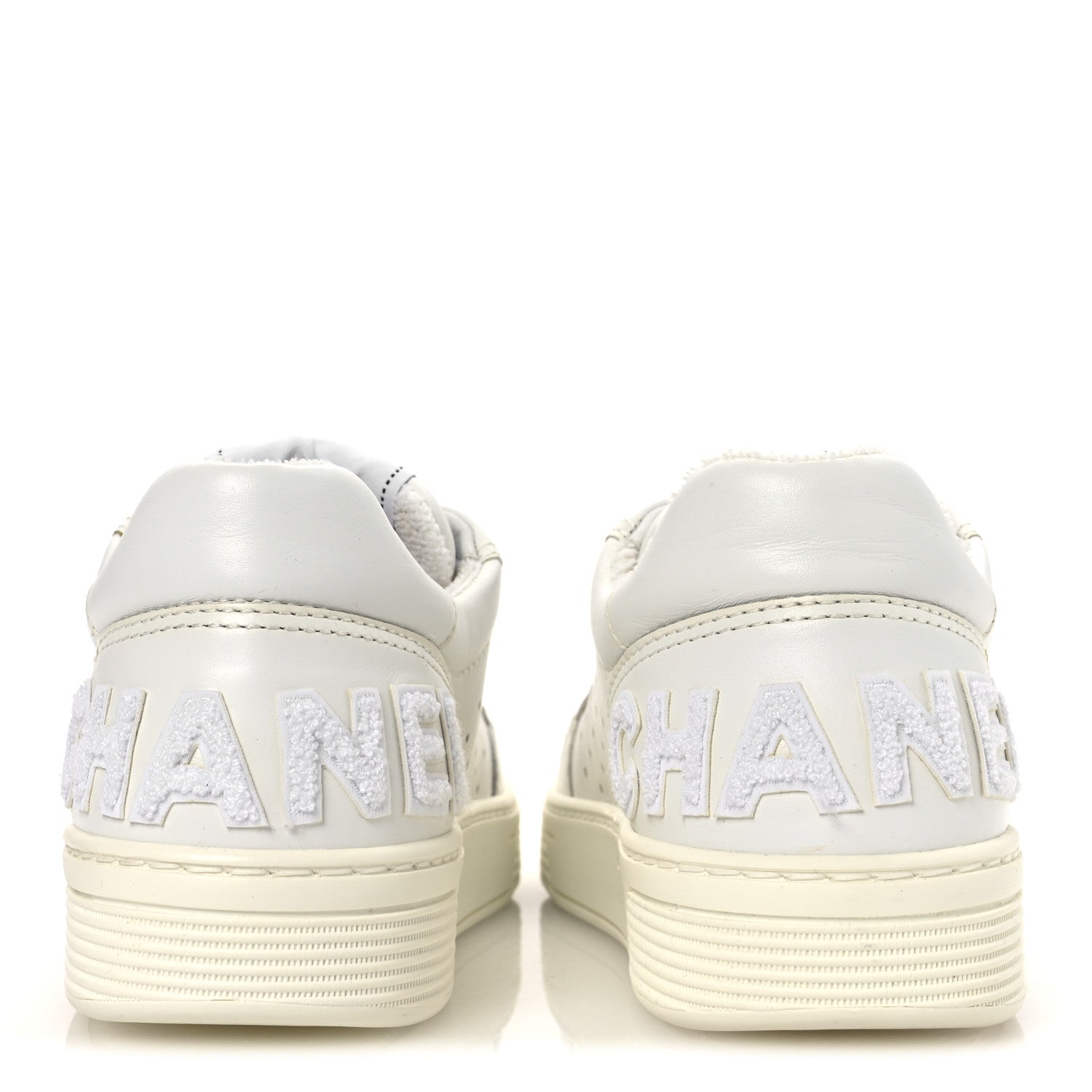 Chanel Calfskin Womens Logo Sneakers 38 White 1748344 – FASHIONPHILE