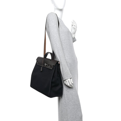 Hermes Toile Vache Hunter Herbag Zip 39 MM Black Ebene 2 of 12