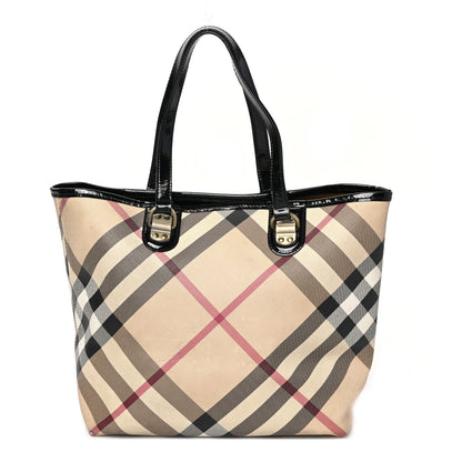 Burberry Nova Check Shoulder Bag Black 1 of 8