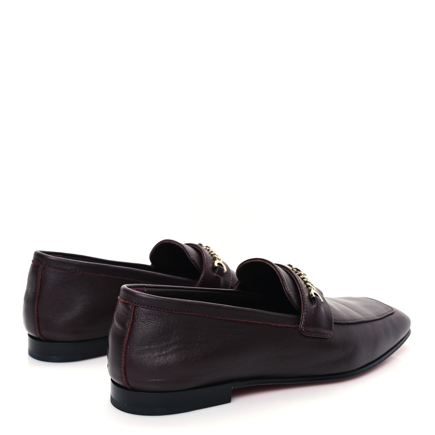 Christian Louboutin Calf Glove MJ Mock Womens Flat 36 Merlot 4 of 8