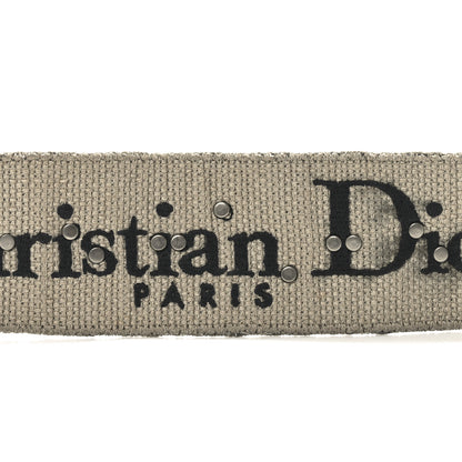 Christian Dior Oblique Studded Shoulder Strap Blue 3 of 5