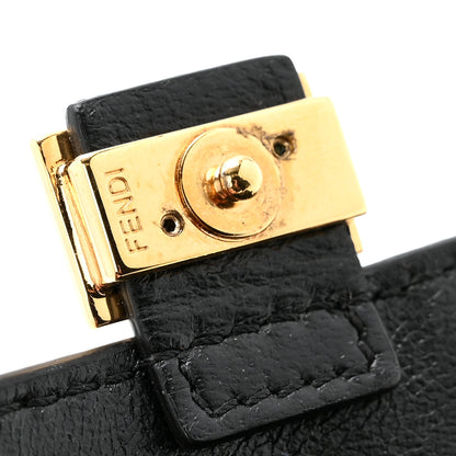 Fendi Nappa Matisse FF Embossed Nano Baguette Charm Black 10 of 12