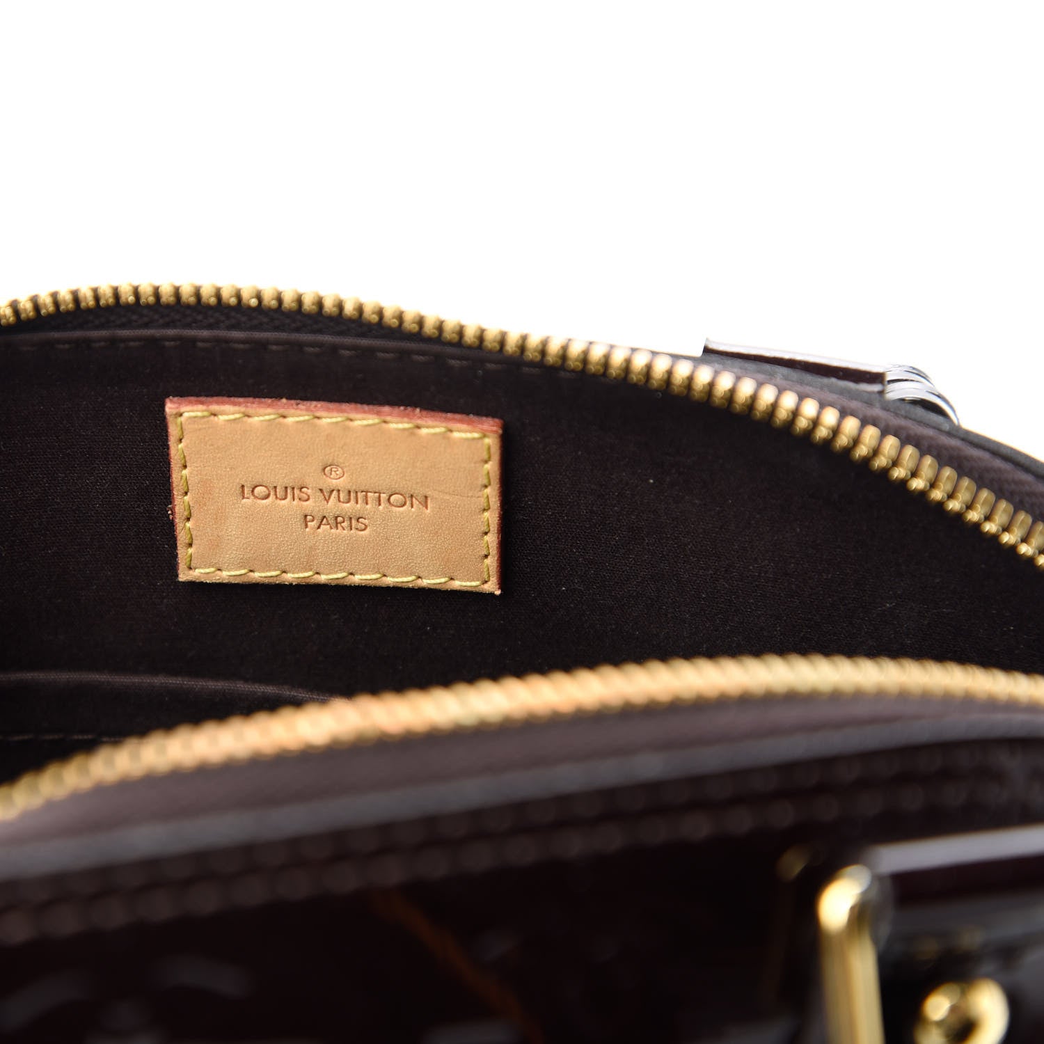 Louis Vuitton Vernis Alma BB Amarante 8 of 10