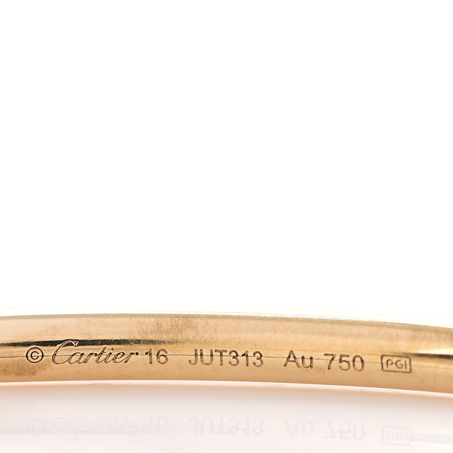 Cartier 18K Yellow Gold Small Juste Un Clou Bracelet 16 4 of 5