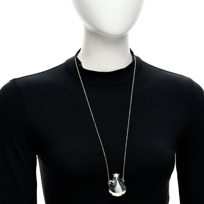 Tiffany Sterling Silver Medium Elsa Peretti Bottle Pendant Necklace 2 of 4