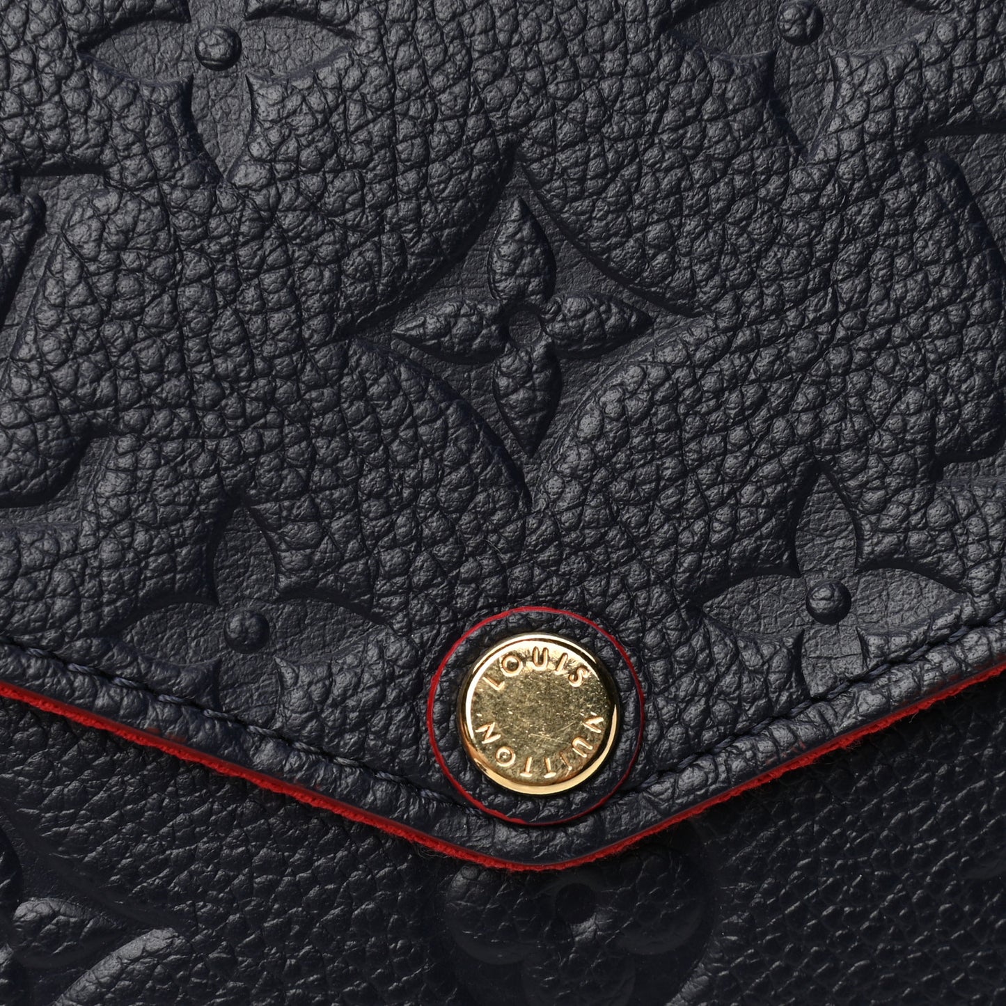 Empreinte Pochette Felicie Chain Wallet Marine Rouge