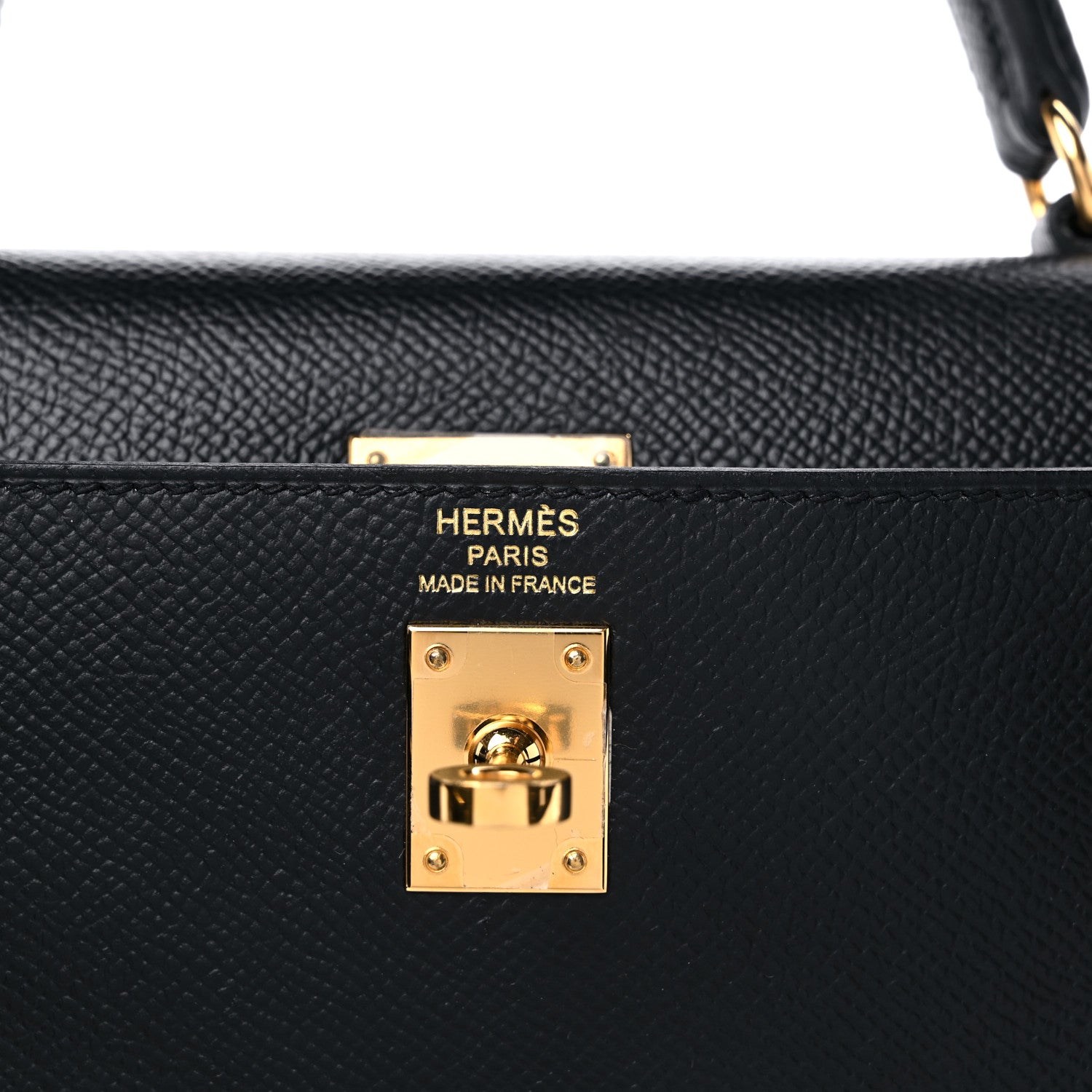 Hermes Epsom Kelly Sellier 25 Black 6 of 9