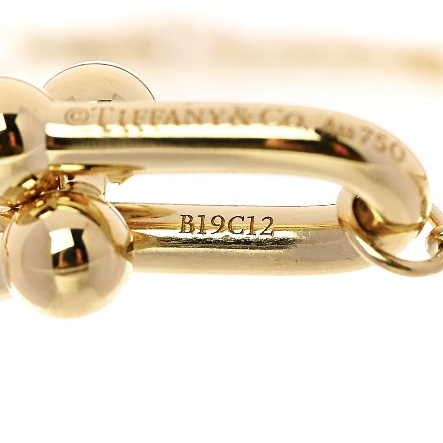 Tiffany 18K Yellow Gold HardWear Double Link Bracelet 4 of 4
