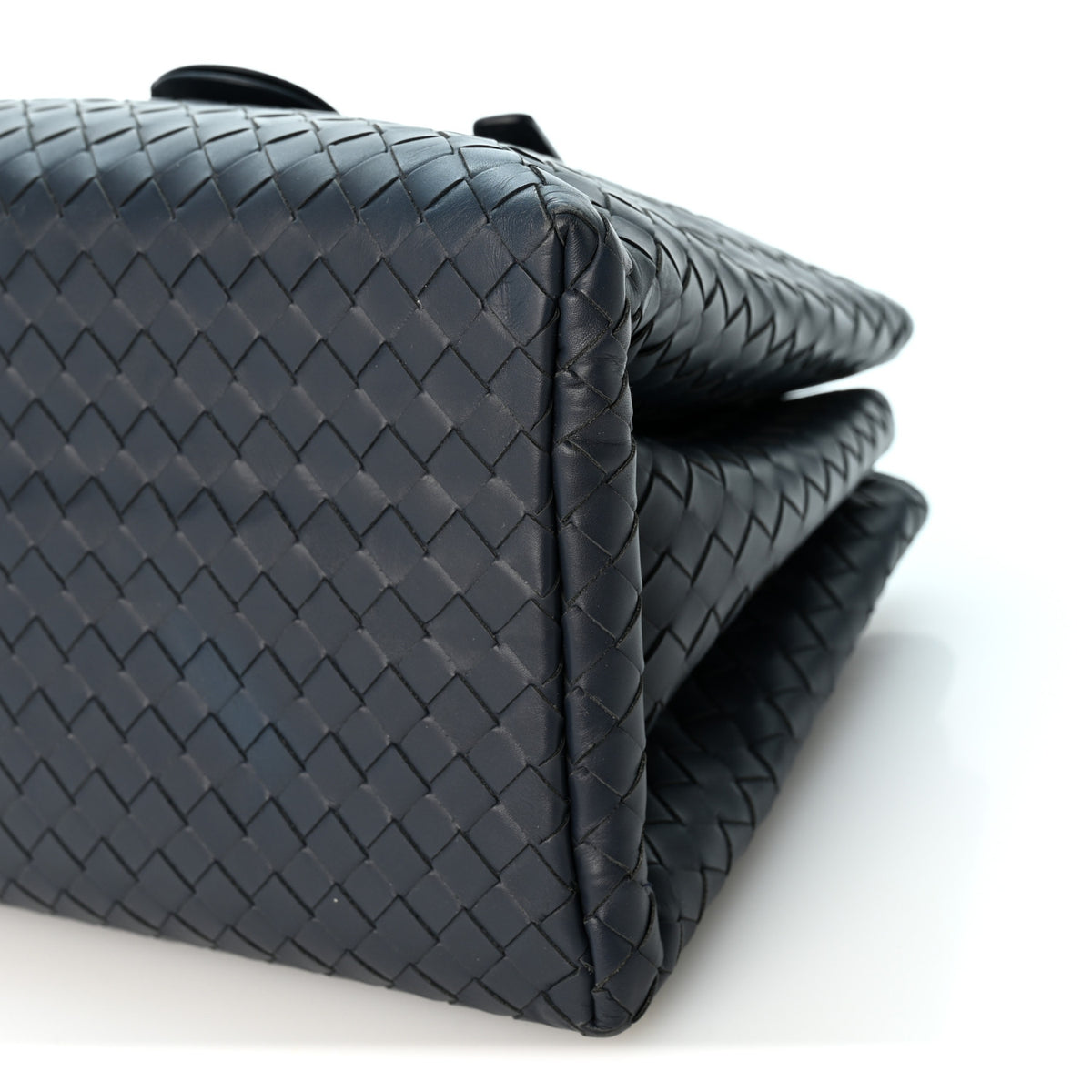 Bottega Veneta Nappa Intrecciato Small Roma Tote Dark Blue 11 of 11