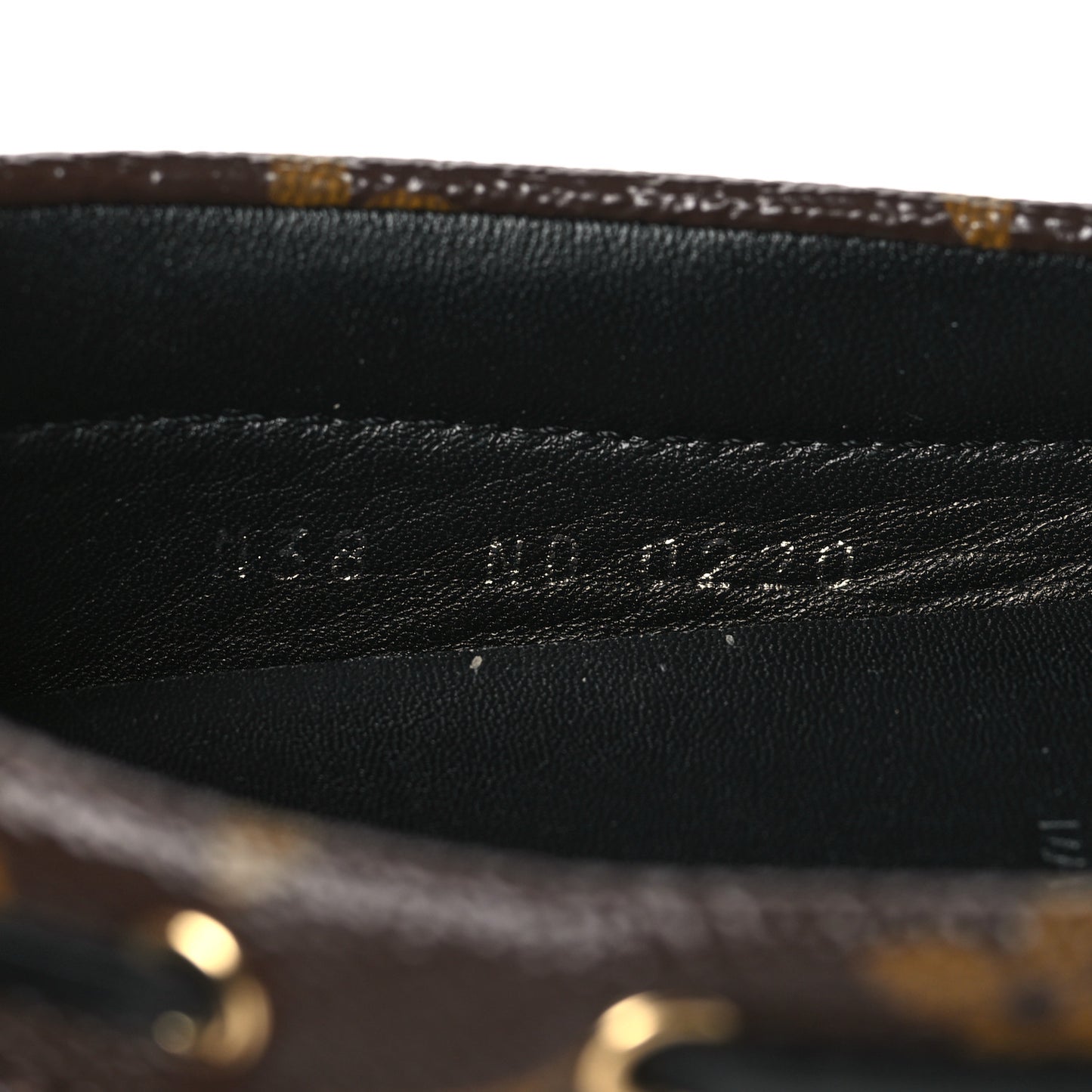 Monogram Mens Arizona Car Shoe Moccasin Loafers 38 Macassar