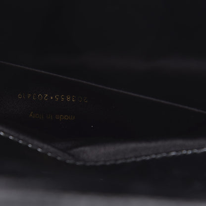 Saint Laurent Textured Patent Monogram Large Belle De Jour Clutch Black 7 of 7