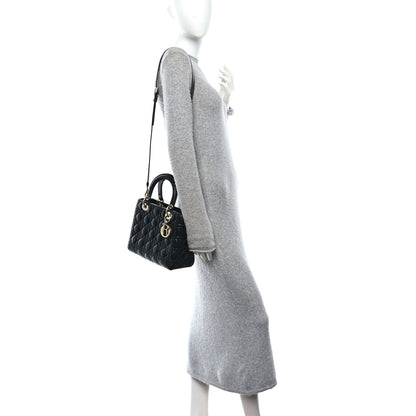 Chanel Caviar Deauville Drawstring Bucket Bag Black 3 of 11