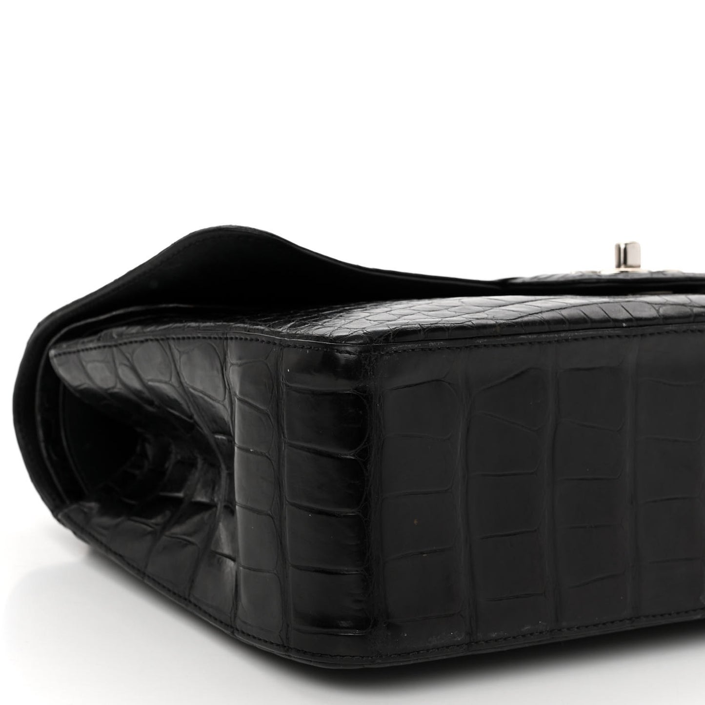 Alligator Jumbo Double Flap Black