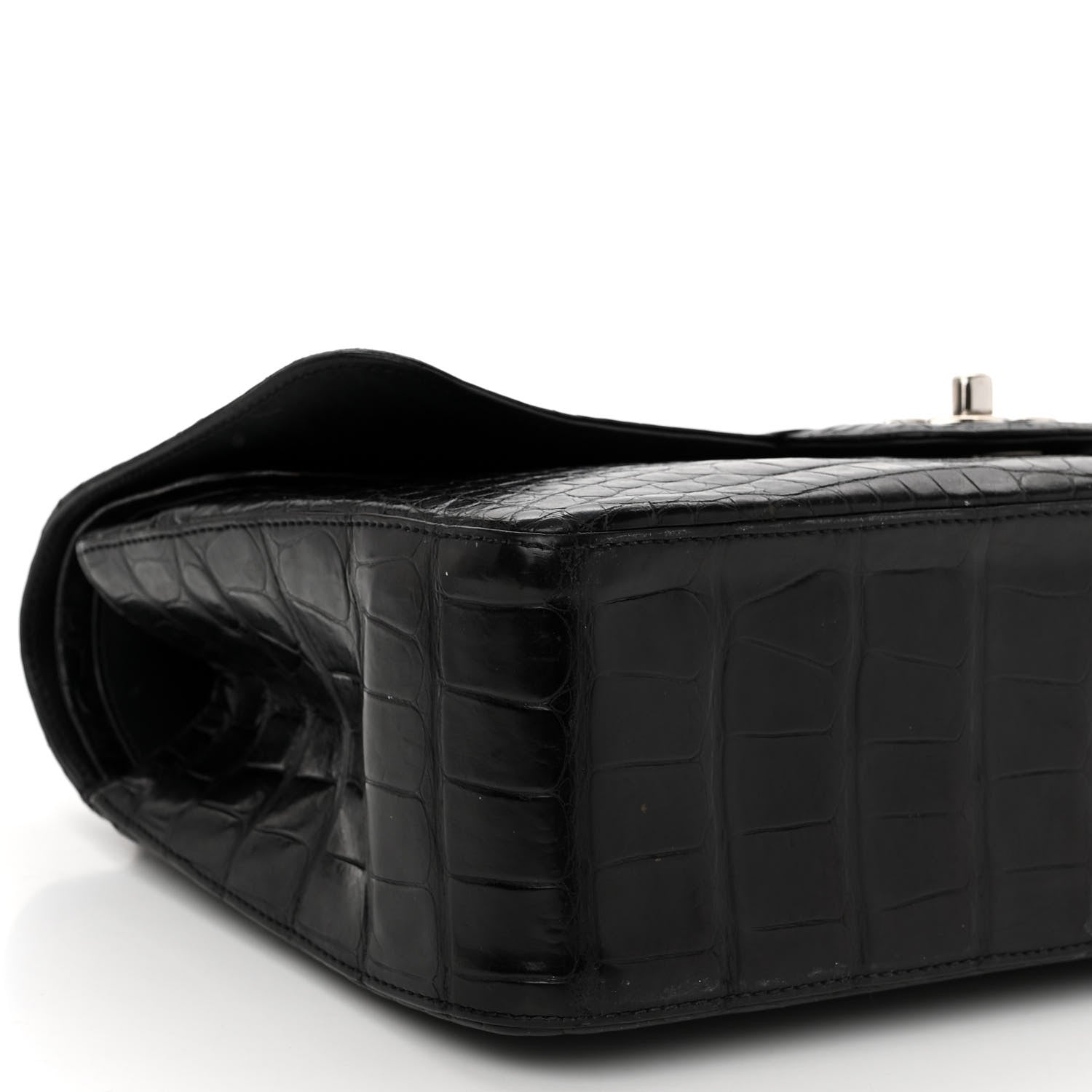 Chanel Alligator Jumbo Double Flap Black 9 of 12