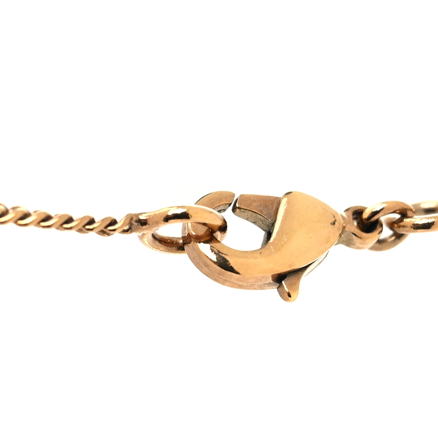 Resin CC Drop Necklace Gold Black