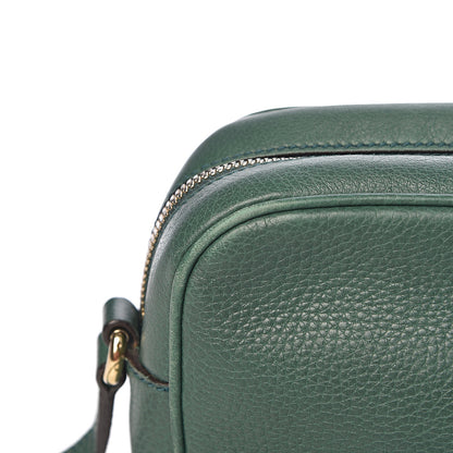 Gucci Pebbled Calfskin Small Soho Disco Bag Emerald Green 8 of 17