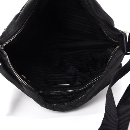 Prada Nylon Tessuto Messenger Bag Black 5 of 11