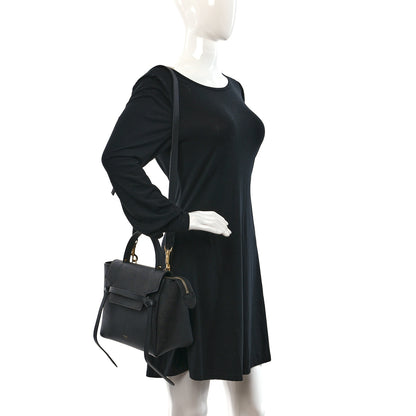 Celine Grained Calfskin Micro Belt Bag Black 2 of 9