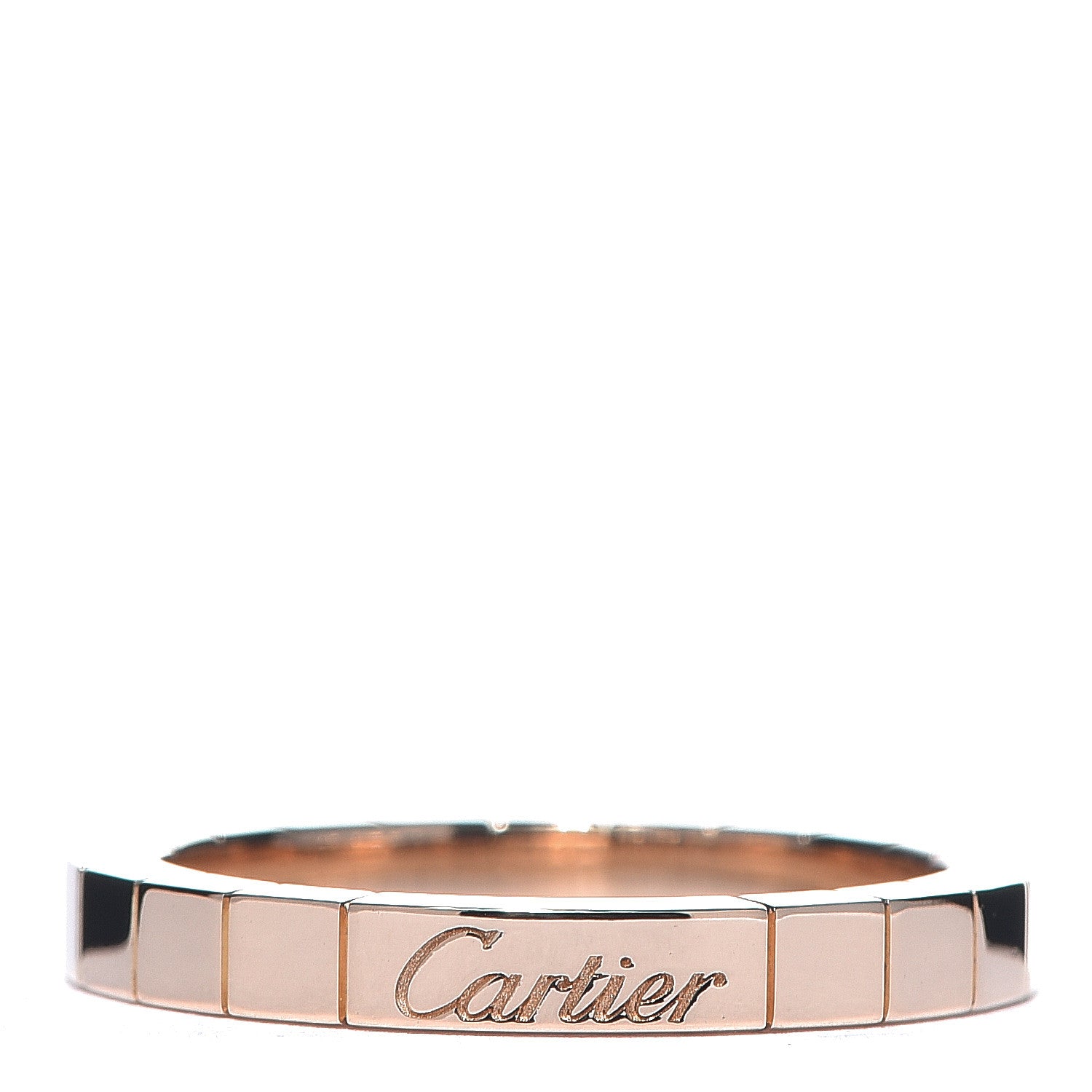 Cartier 18K Pink Gold 3mm Lanieres Ring 59 8.75 1 of 4