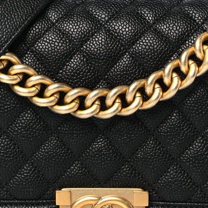 Chanel Caviar Quilted Medium Boy Flap Black 8 of 11