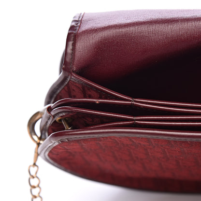 Christian Dior Monogram Round Chain Crossbody Red 9 of 14