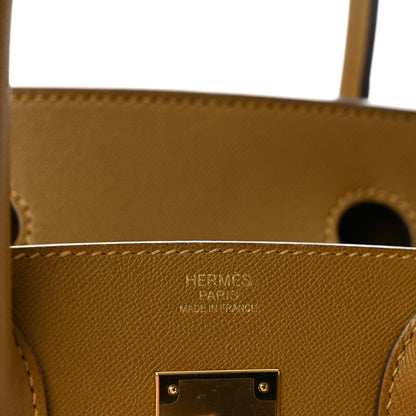 Hermes Madame Calfskin Birkin Sellier 30 Bronze Dore 5 of 11