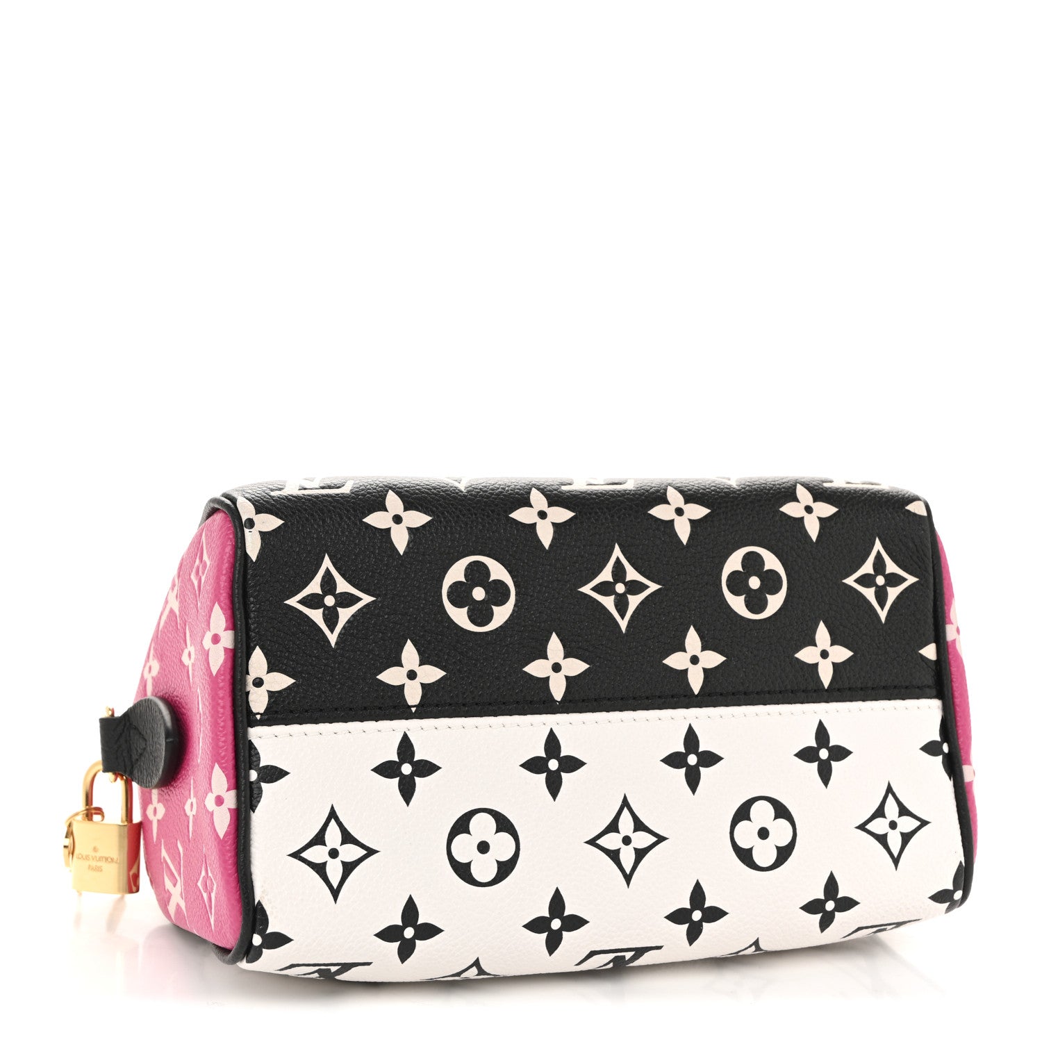 Louis Vuitton Empreinte Monogram Spring in the City Speedy Bandouliere 20 Black White Pink 4 of 11