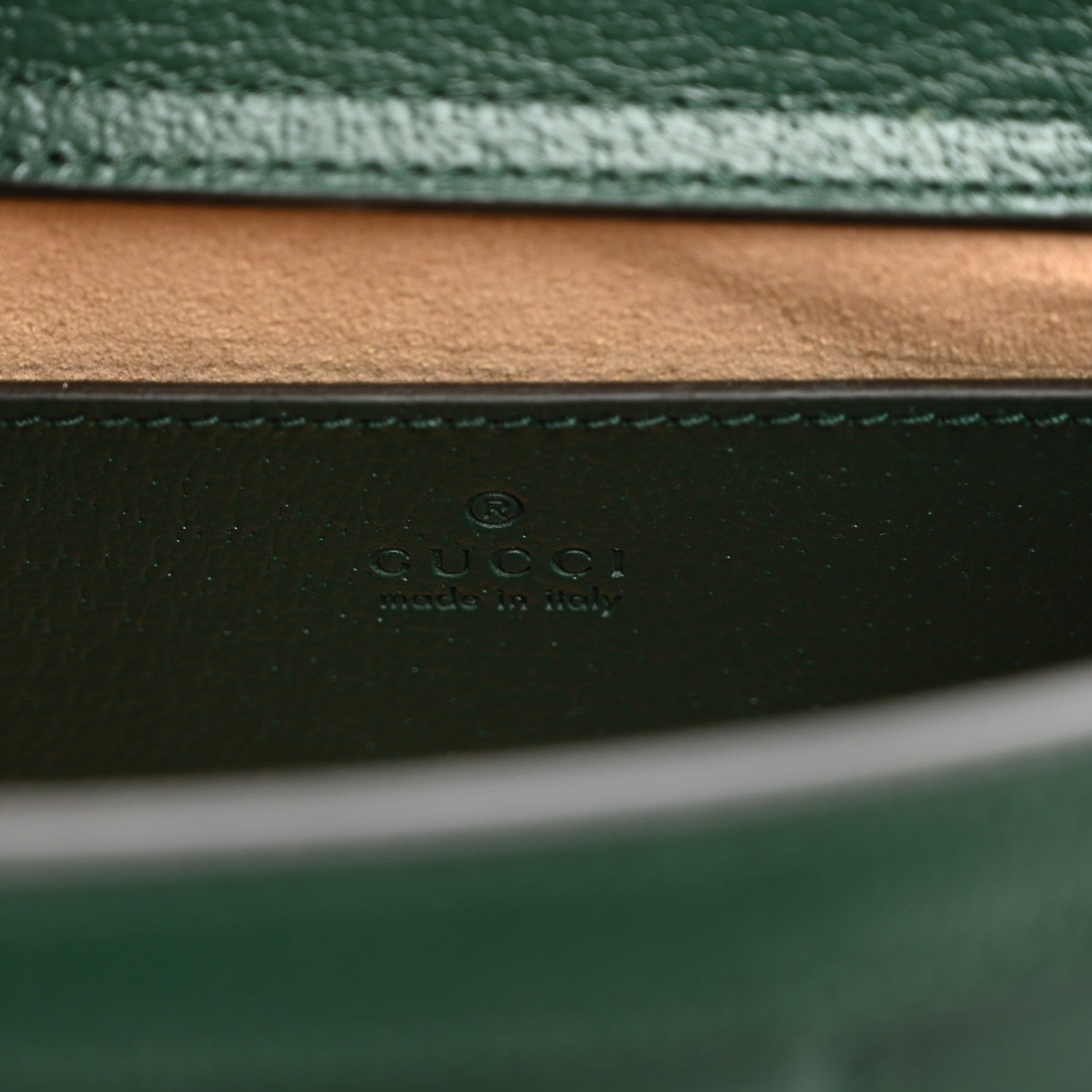 Gucci Textured Dollar Calfskin Web Mini Diana Tote Bag Vintage Green Pink 5 of 8