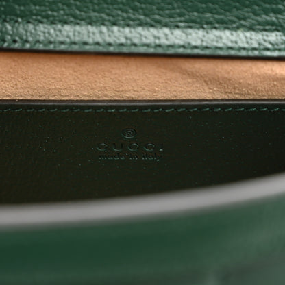 Gucci Textured Dollar Calfskin Web Mini Diana Tote Bag Vintage Green Pink 5 of 8