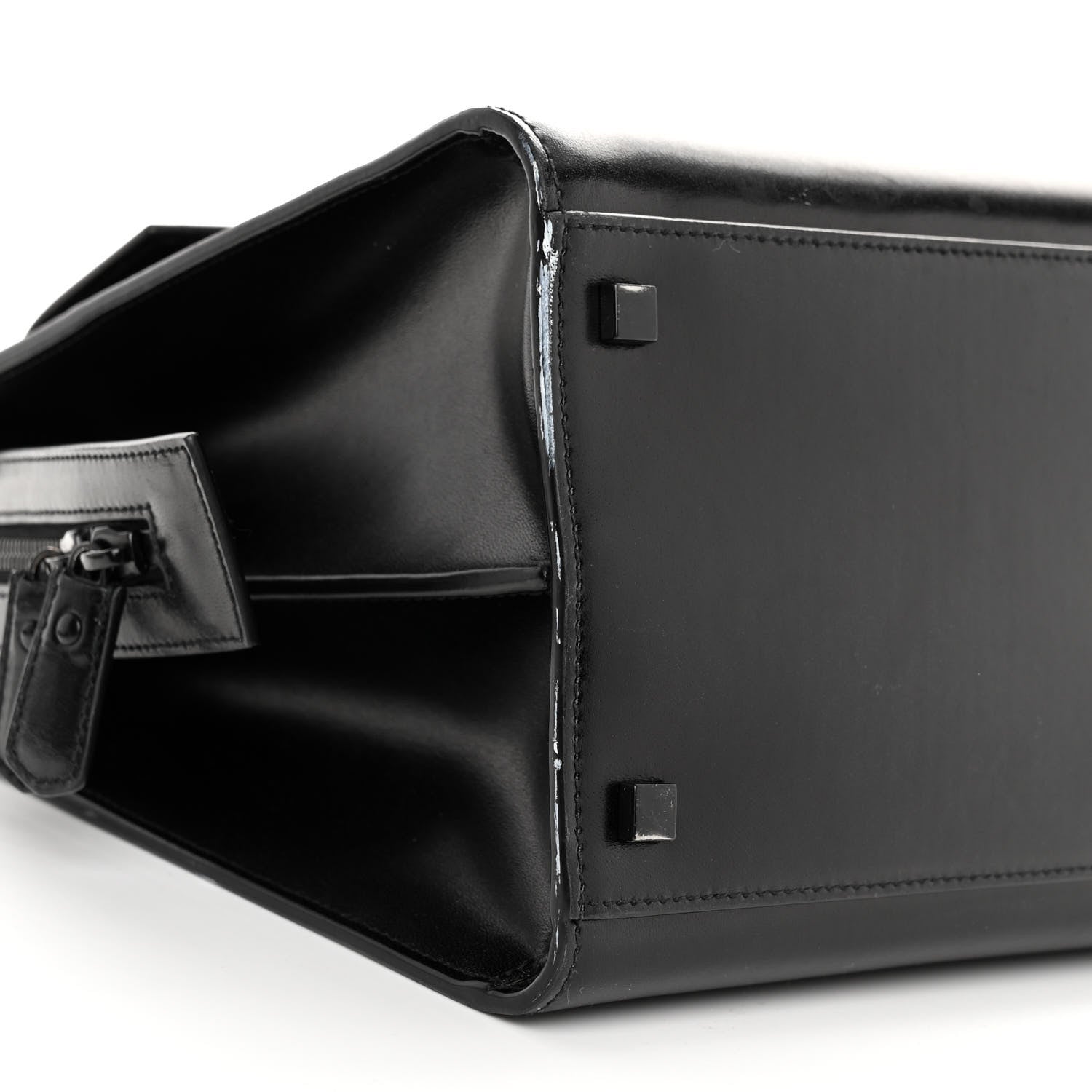 Saint Laurent Shiny Calfskin Medium Uptown Tote Black 8 of 10