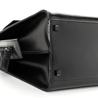 Saint Laurent Shiny Calfskin Medium Uptown Tote Black 8 of 10