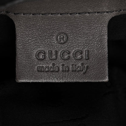 Gucci Calfskin Suede Large New Jackie Web Shoulder Bag Grey 6 of 12