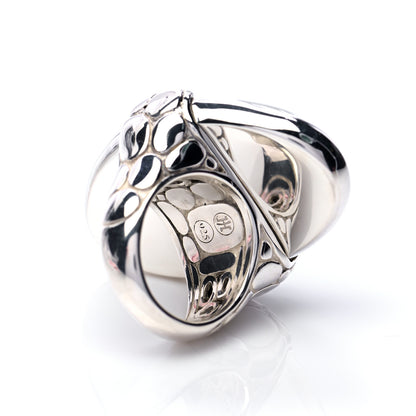 John Hardy Sterling Silver Pebble Oval Ring 4 of 6