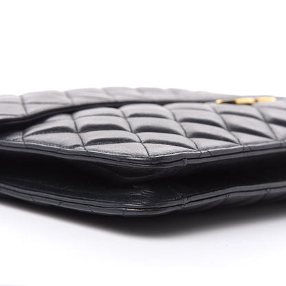 Chanel Lambskin Quilted Portfolio Flap Black 10 of 12