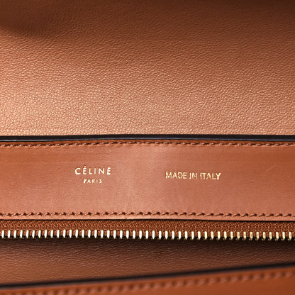 Celine Smooth Calfskin Suede Medium Trapeze Tan 6 of 9