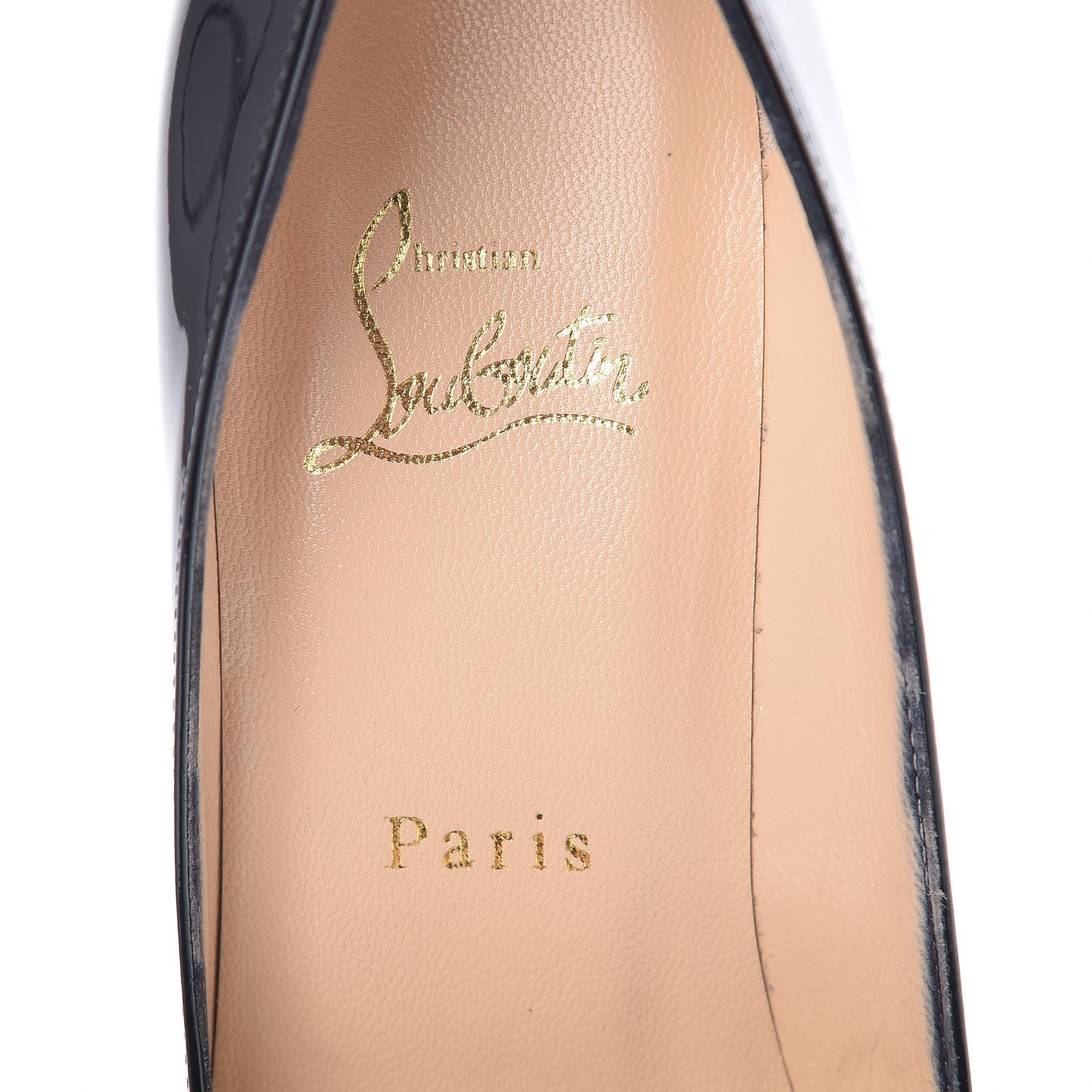 Christian Louboutin Patent You You 85 Pumps 37.5 Black 7 of 9