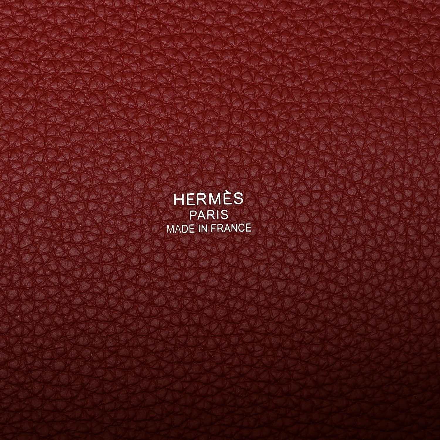 Hermes Canvas Taurillon Clemence Pursangle Tote Beton Gold Rouge H Capucine Beton 6 of 10