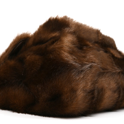 Saint Laurent Faux Fur Monogram Large Niki Chain Satchel Deep Walnut Bark 9 of 10