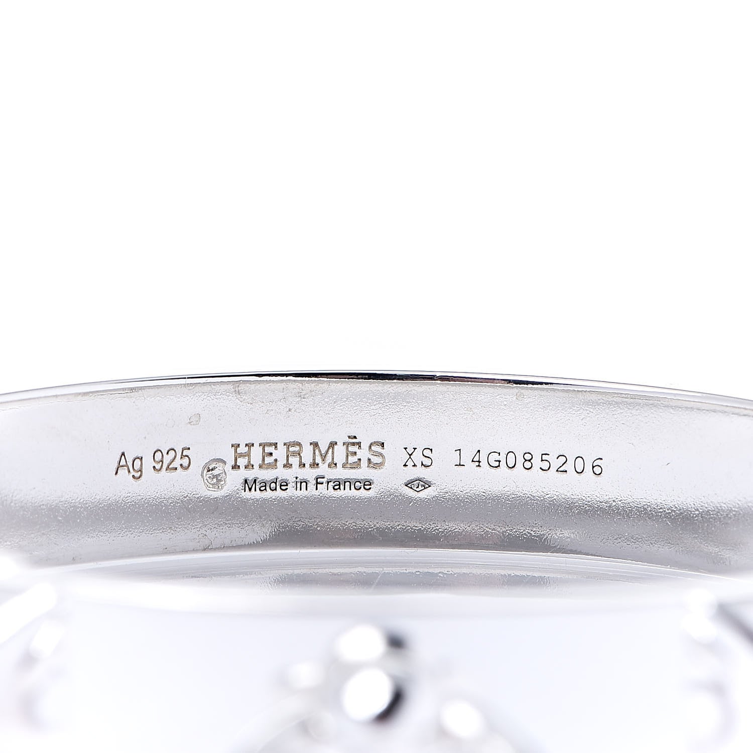 Hermes Sterling Silver PM Collier De Chien Bracelet XS 3 of 4