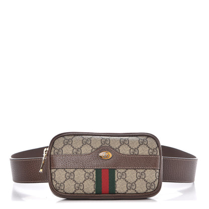 Gucci GG Supreme Monogram Ophidia Belted iPhone Case 95 38 Dark Brown 1 of 10