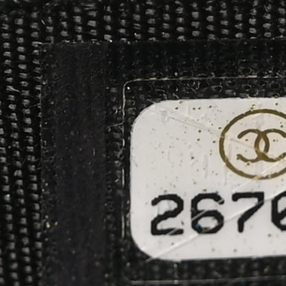 Chanel Iridescent Lambskin Quilted Pearl Wallet On Chain WOC Black 8 of 12